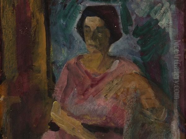 Oil Painting, Portrait Of His Wife - view 1