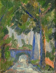 Alley With Bridge by William Straube
