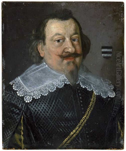 Bildnis Des Freiherr Von Mauchenheim, Gen. Bechtolsheim Im Schwarzen Wams Mit Spitzenkragen Und Doppelreihiger Goldkette Im Alter Von 54 Jahren - view 1
