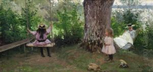 Lekande Barn by Fanny Brate