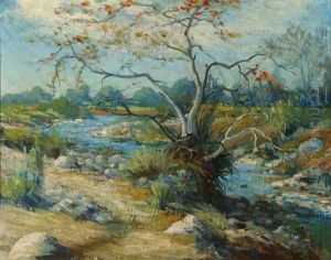 Stream In Landscape by Harold Arthur Streator