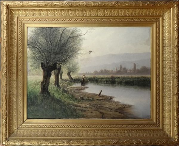 Paysage A Barque Et Pecheur - view 1