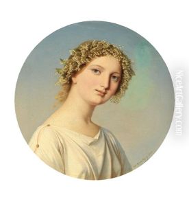 Bildnis Einer Jungen Frau Mit Maiglockchen Im Haar (allegorie Auf Den Fruhling)