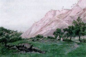 Der Abendberg In Questenberg by Karl Wilhelm Streckfuss