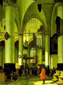 Inneres Einer Gotischen Kirche by Hendrick van Streeck