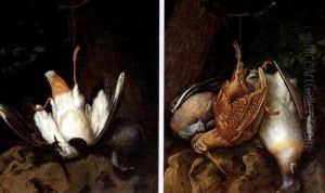 Stilleben Med Vipa Och Duva by Michael Streibl