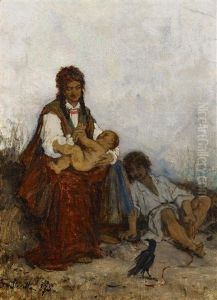 Rast Auf Dem Felde by Franciszek Streitt