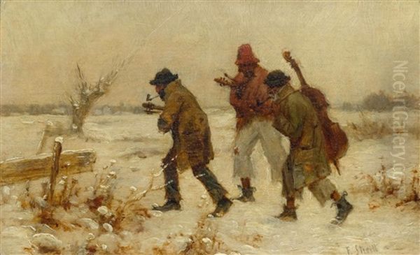 Musicians In The Snow - view 1