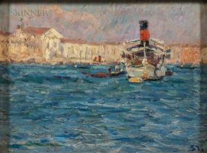 Venedig - Dampfer (venice - Steamer) by Max Arthur Stremel