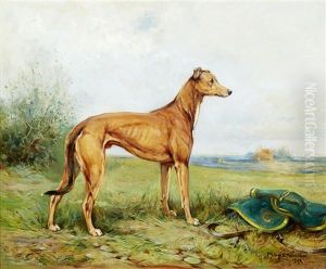 Greyhound In A Landscape