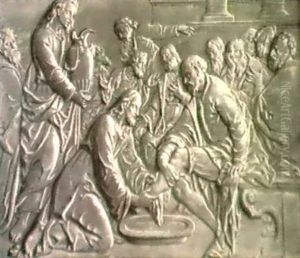 Die Fubwashung Christi by Josef Leopold Strickner