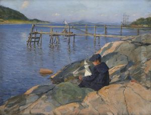Boy With Sailboat by Jakob Bratland