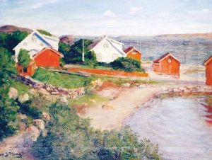 Kystlandskap Med Hus by Jakob Bratland