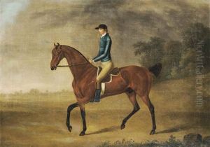 A Racehorse With Jockey Up