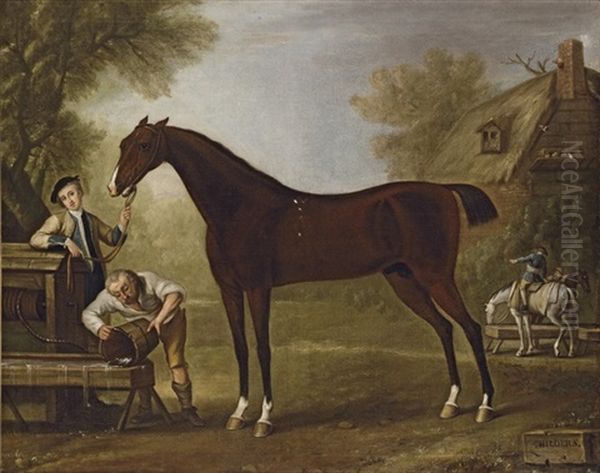 Flying Childers Held By A Groom, With Other Figures - view 1