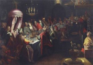 Das Gastmahl Des Belsazar by Bartholomaeus Strobel the Younger
