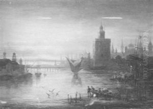 Fishing Boats On The River by Christian Strobel