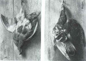 Trompe L'oeil Mit Totem Vogel by Christian Strobel