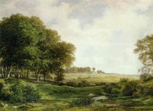 Landskab Ved Fredensborg by Johannes Stroe