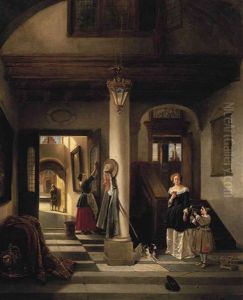 An Allegory Of Mixed Fortune by Johannes Anthonie Balthasar Stroebel