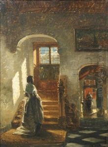 Lady At The Foot Of The Stairs