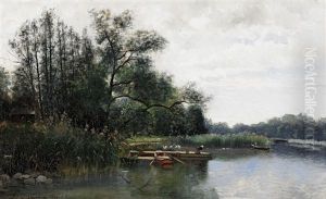 Insjolandskap Med Tvatterska by Julia Charlotte Mortana Stroemberg