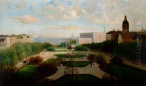 Vy Over Kungstradgarden Fran Hamngatan by Julia Charlotte Mortana Stroemberg