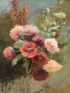 Stillleben Mit Mohn by Helene Marie Stromeyer