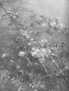 Bluhende Rosen Am Ufer Des Bodensees by Helene Marie Stromeyer