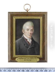 Stephen Van Rensselaer Iii (1764-1839), Lieutenant Governor Of New York, Wearing Black Coat, Red Waistcoat, White Chemise, Stock And Cravat