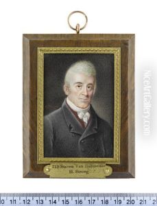 Stephen Van Rensselaer Iii, Lieutenant Governor Of New York, Wearing Black Coat, Red Waistcoat, White Chemise, Stock And Cravat