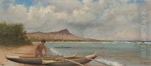 Hawaiian Fisherman Near Diamond Head Hawaiian Fisherman Near Diamond Head