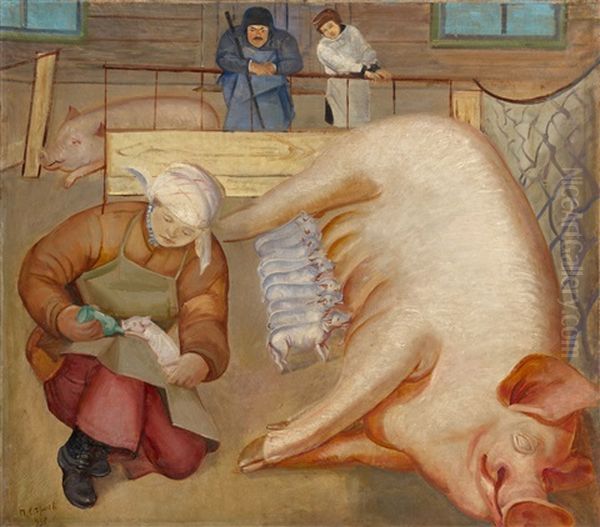 On A Pig Farm - view 1