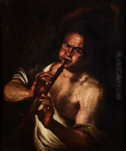 Der Flotenspieler by Bernardo Strozzi