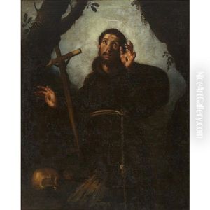 Saint Francis In Ecstasy by Bernardo Strozzi
