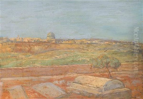 Jerusalem, View From The Mount Of Olives by Hermann Struck