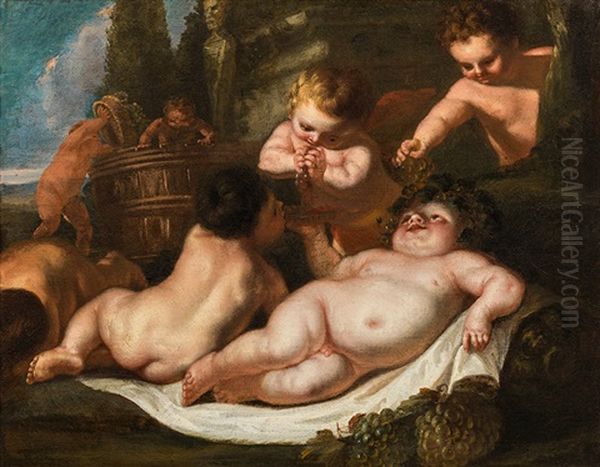 Bacchanalia With Putti - view 1