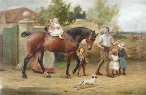The Family Outing by Alfred William Strutt