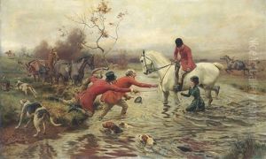 An Unfortunate Tumble by Alfred William Strutt