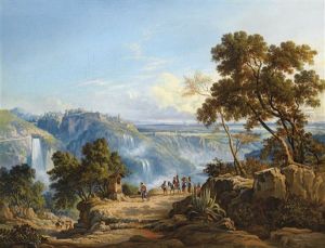 Vue Des Fontaines De Tivoli