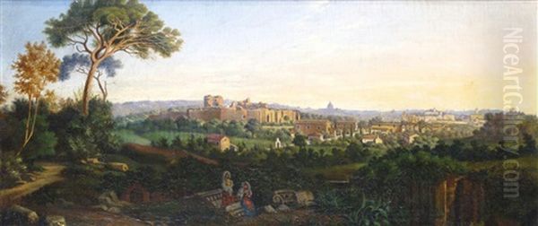A View Of Rome From The Villa Mattei - view 1