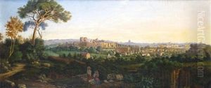 A View Of Rome From The Villa Mattei