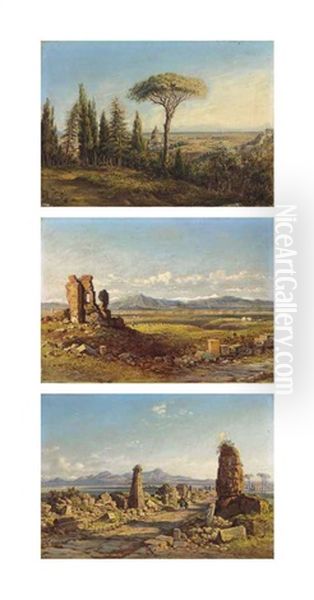 Three Views Of The Roman Campagna - view 1