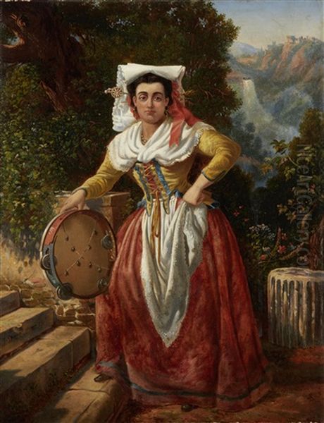 Portrait Of A Roman Woman In Tivoli - view 1