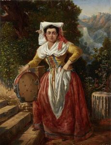 Portrait Of A Roman Woman In Tivoli