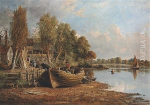 On The Banks Of The Thames, Near Kew