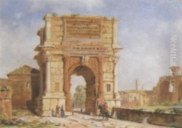 The Arch Of Titus - Entrance To The Forum, Rome - view 1