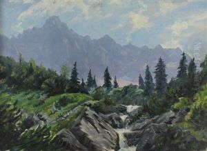 Oberbayerische Landschaft by Otto Struetzel