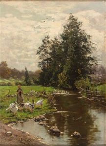 Am Bach by Otto Struetzel