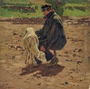A Shepherd by Otto Struetzel